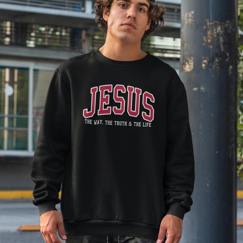 ✝️ Jesus The Way The Truth & The Life Christian Sweatshirt 🤍