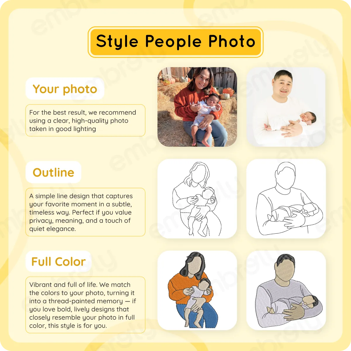 Personalized Embroidered Gifts for New Mom and New Dad, Photo Sweatshirt or Hoodie