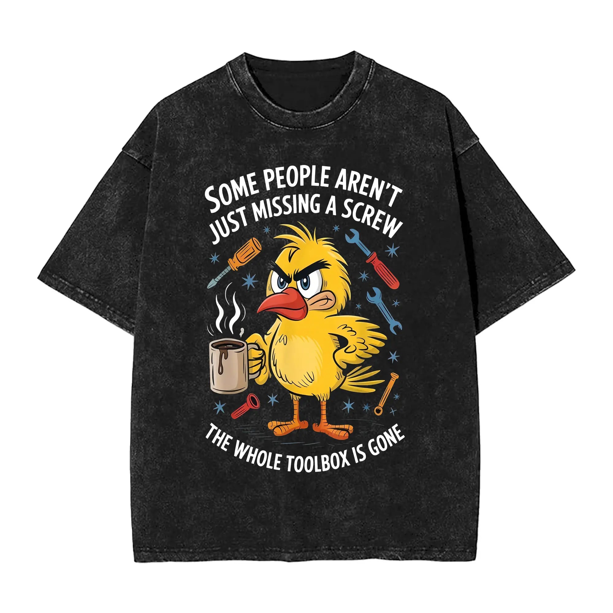 Funny “The Whole Toolbox Is Gone” Angry Birds T-Shirt | Sarcastic Humor Tee