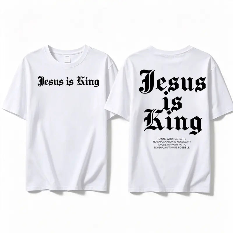 Jesus Is King Graphic Tee Faith Streetwear T‑Shirt Sweatshirt Hoodie