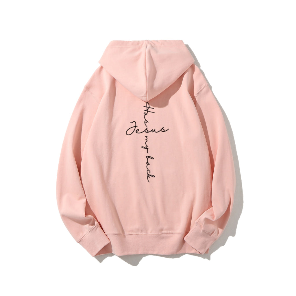 Jesus Behind Me Short-Sleeve Sweatshirt Hoodie Casual Wear