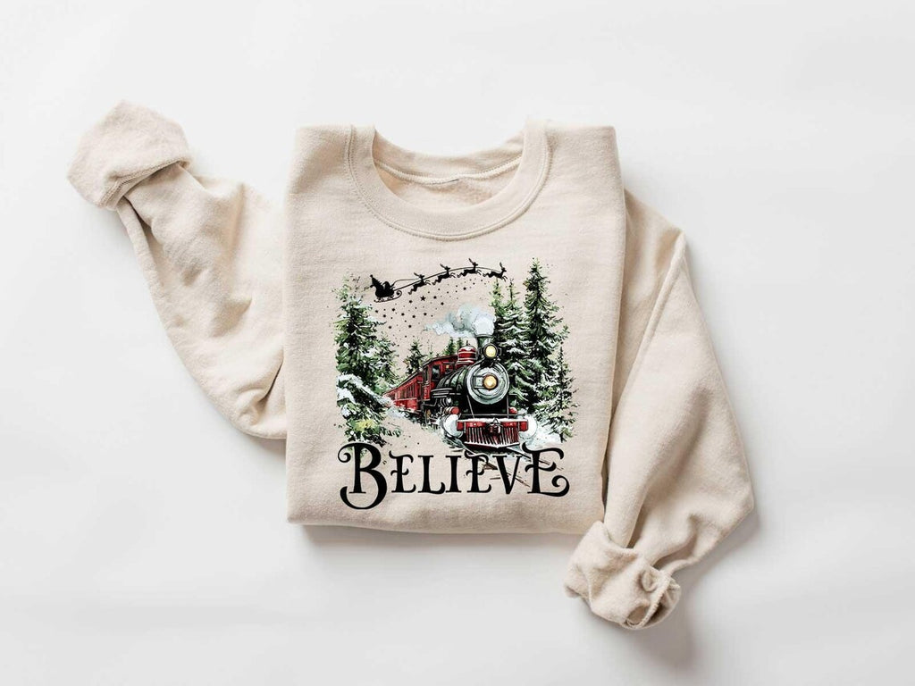 🚂 Believe Christmas Train Sweatshirt 🎄