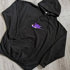 LIMITED Gengar Ghost Type EMBROIDERED ANIME HOODIE
