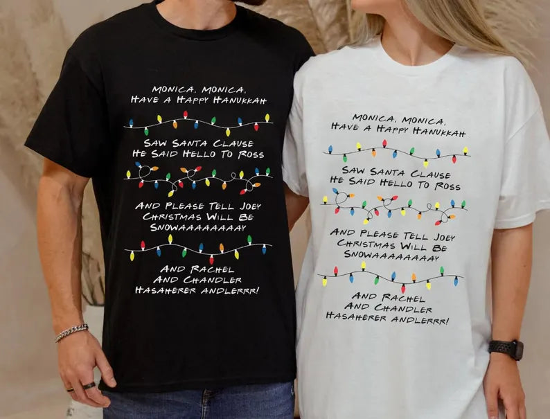 Monica Monica Have A Happy Hanukkah 🎄 Friends Phoebe Holiday Sweatshirt