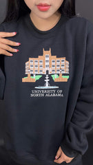 Custom University Sweatshirt, Custom College Embroidered Sweatshirt, University Sweatshirt, University College Sweatshirt Gift, High School