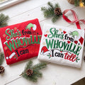From Whoville I Can Tell 💚 Grinch Embroidered Christmas Sweatshirt Hoodie Tee