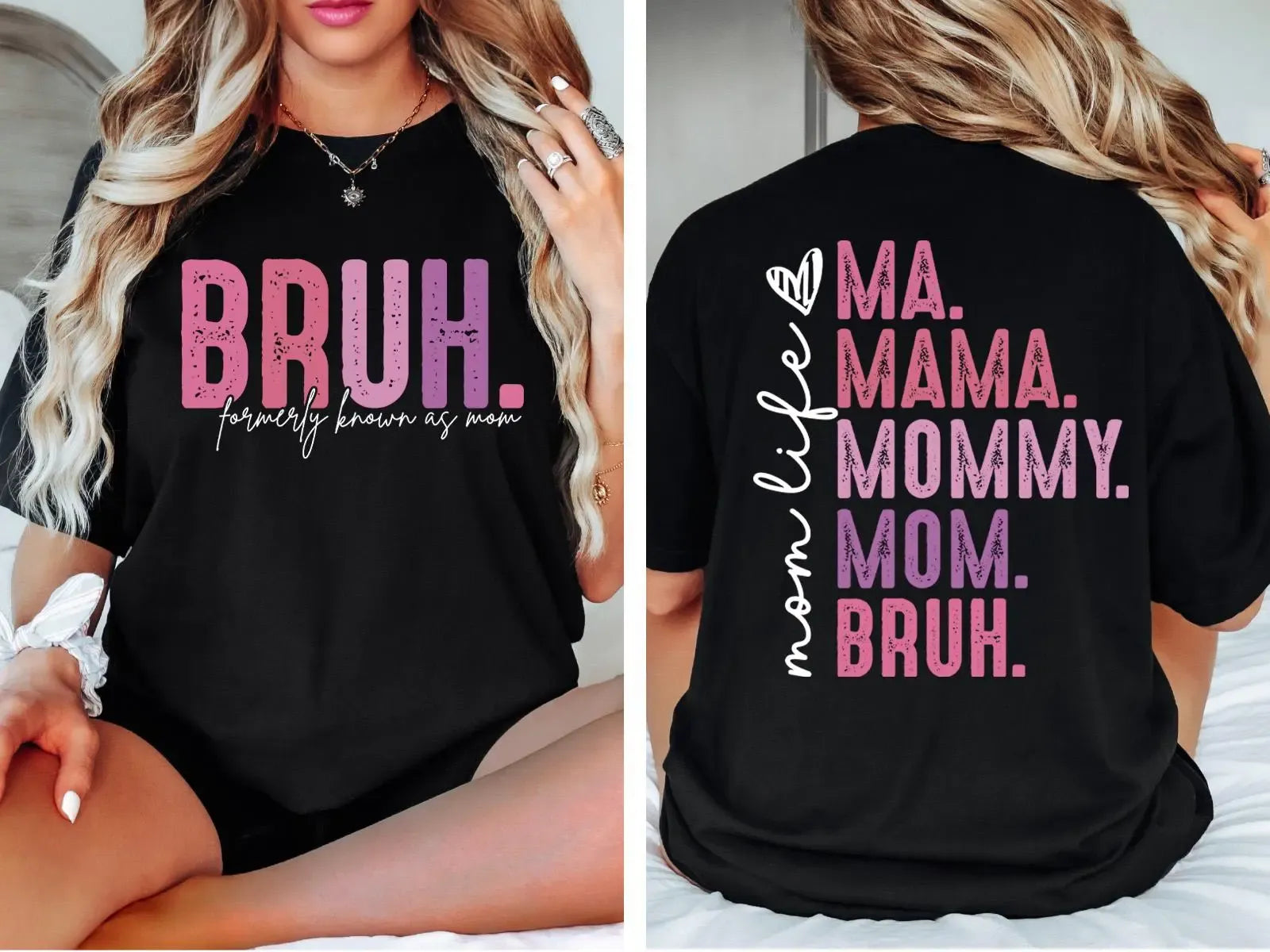 Bruh Formerly Known as Mom Shirt, Mama Mommy Mom Bruh Sweatshirt/Hoodie