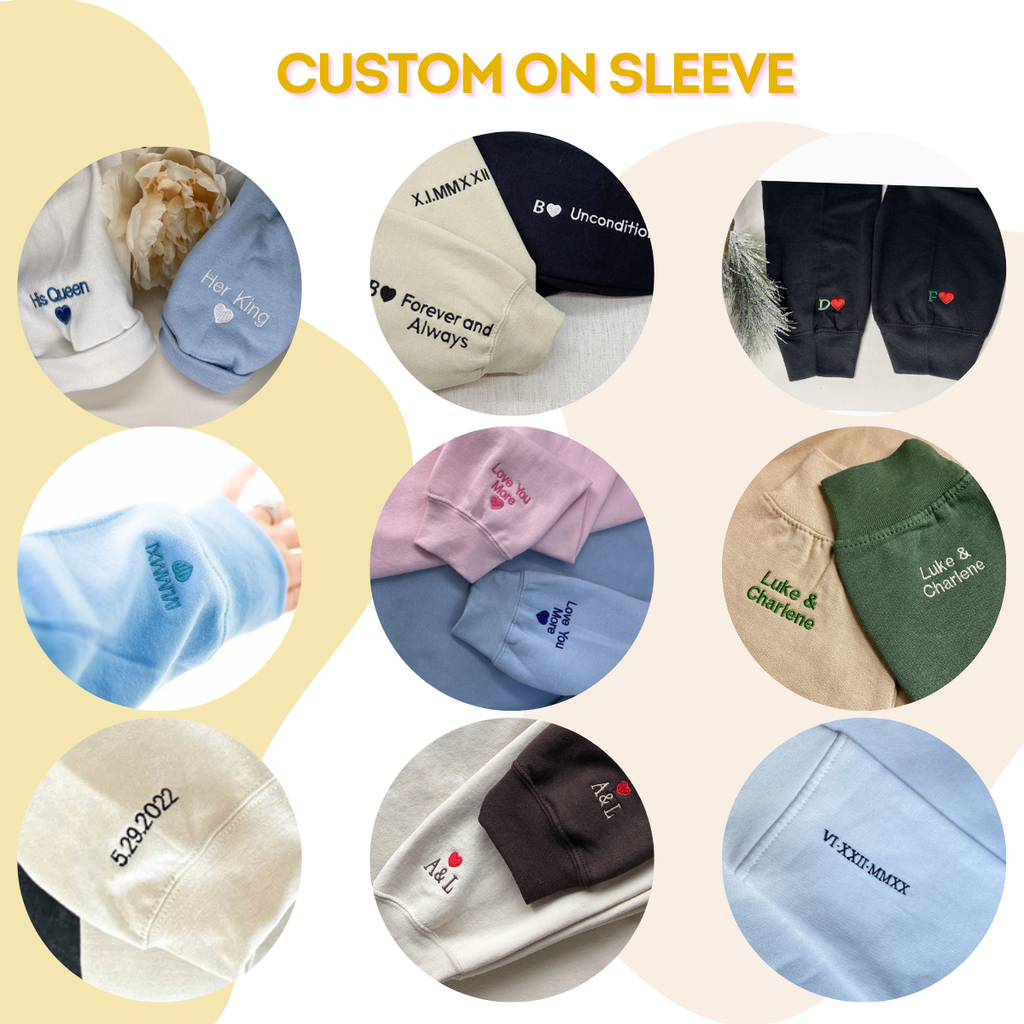 Couple Coding Sweatshirt or Hoodie, Personalized Embroidered Wedding Gifts For Couple
